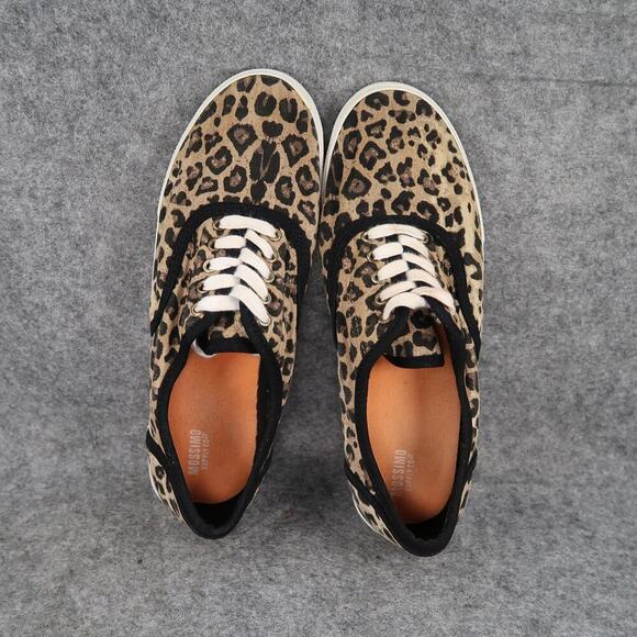 Mossimo Shoes Womens 10 Sneakers Casual Fashion Animal Print Fabric Lace Up Flat - Picture 6 of 11